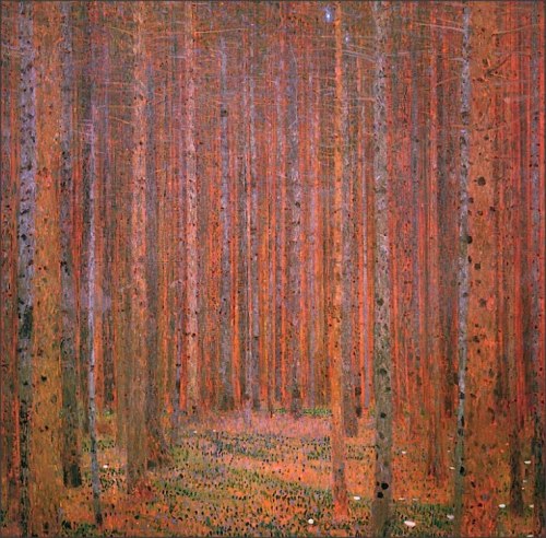45_Gustav Klimt I Fir Forest I 1901