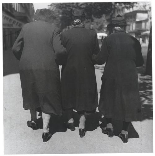 84_Louis Stettner_Three Women, Sunday Stroll Near Denfert Rochereau - 1951